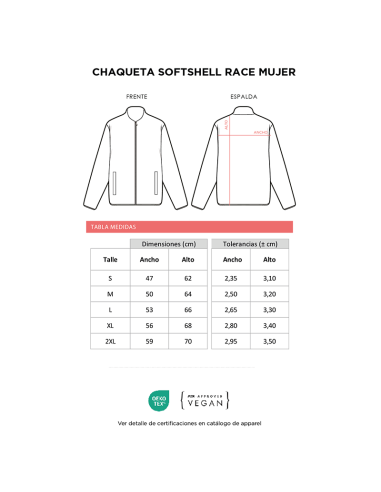 Chaqueta Softshell Race Mujer