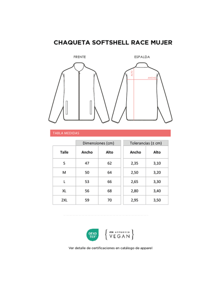 Chaqueta Softshell Race Mujer